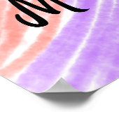 Eenvoudig kleurig voeg jouw tekst name afbeelding poster (Hoek)