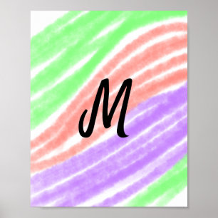 Eenvoudig kleurig voeg jouw tekst name afbeelding  poster