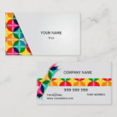 Eenvoudig kleurrijk aanpassen visitekaartje (Voorkant / Achterkant)