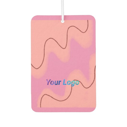 eenvoudig, kleurrijk design voegt uw logo toe luchtverfrisser (Voorkant)