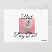 Eenvoudig kleurrijk dier voeg naam foto hond Pap c Briefkaart (Achterkant)