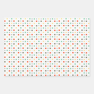 Eenvoudig Kleurrijk Geometrisch Patroon Stijlvol M Inpakpapier Vel