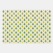 Eenvoudig kleurrijk kerst geometrisch inpakpapier (Voorkant 3)