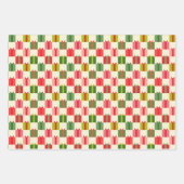 Eenvoudig kleurrijk kerst geometrisch inpakpapier (Voorkant 2)