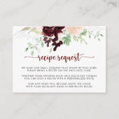 Eenvoudig Kleurrijk Klassiek Huwelijksrecept Verzo Informatiekaartje (Voorkant)