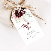 Eenvoudig kleurrijk Klassieke Floral Weddenschap B Cadeaulabel