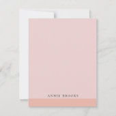 Eenvoudig kleurrijk minimalistisch aangepast notitiekaartje (Voorkant)