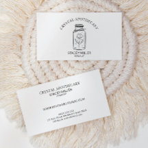 Eenvoudig kleurrijk New age Crystal Apothecary Bus