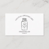 Eenvoudig kleurrijk New age Crystal Apothecary Bus Visitekaartje (Voorkant)