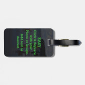 Eenvoudig klikken en Afbeelding vervangen om je ei Bagagelabel (Achterkant horizontaal)