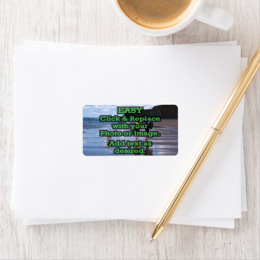 Eenvoudig klikken en Afbeelding vervangen om je ei Etiket (Insitu)