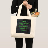 Eenvoudig klikken en Afbeelding vervangen om je ei Grote Tote Bag (Voorkant (product))