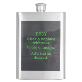 Eenvoudig klikken en Afbeelding vervangen om je ei Heupfles (Voorkant)