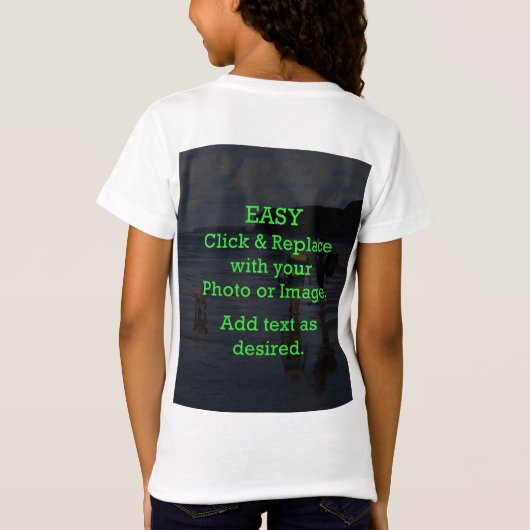 Eenvoudig klikken en Afbeelding vervangen om je ei T-shirt (Achterkant)