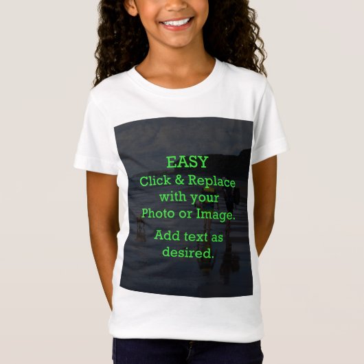 Eenvoudig klikken en Afbeelding vervangen om je ei T-shirt (Voorkant)