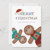 Eenvoudig koek brood Koekjes Kerst Feestdagenkaart (Voorkant)