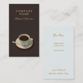 Eenvoudig koffiekopje Visitekaartje (Voorkant / Achterkant)