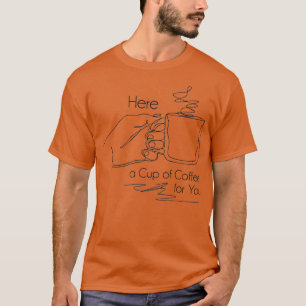 Eenvoudig Koffieontwerp T-shirt
