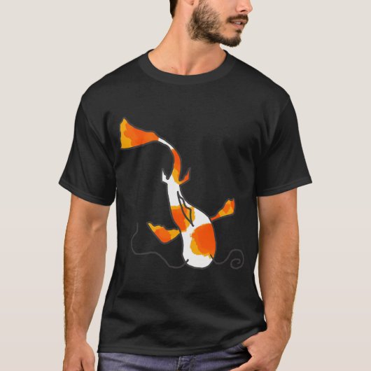 Eenvoudig Koi-ontwerp T-shirt (Voorkant)