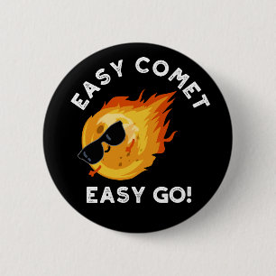 Eenvoudig komeet, eenvoudig te houden Funny Astron Ronde Button 5,7 Cm