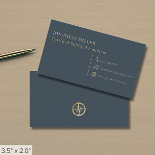 Eenvoudig kompas Logo Visitekaartje
