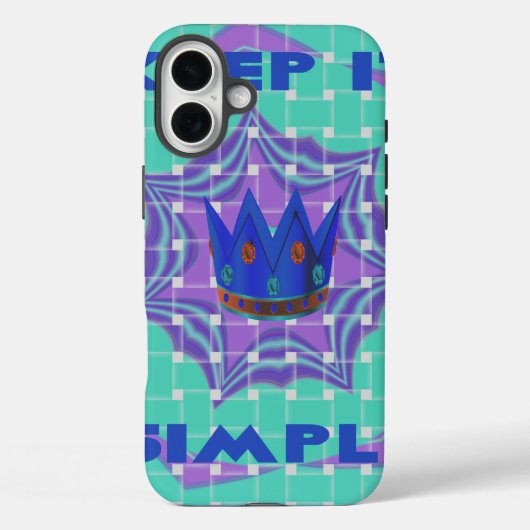 Eenvoudig koninklijk Case-Mate iPhone case (Achterkant)