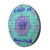 Eenvoudig koninklijk dartbord (Voorkant Rechts)