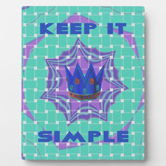 Eenvoudig koninklijk fotoplaat (Voorkant)