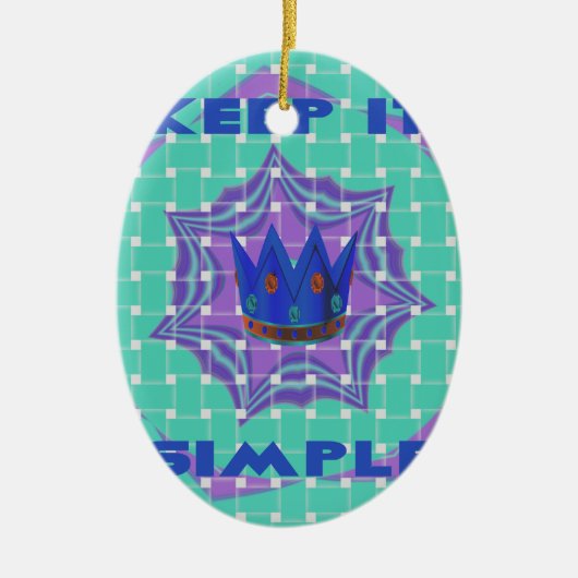 Eenvoudig koninklijk keramisch ornament (Voorkant)