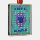 Eenvoudig koninklijk metalen ornament (Rechts)