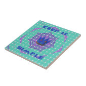 Eenvoudig koninklijk tegeltje (Zijkant)