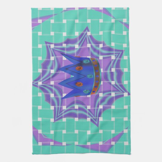 Eenvoudig koninklijk theedoek (Verticaal)