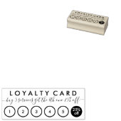 Eenvoudig Koop vijf krijg korting Loyalty Rubberstempel (Gestempeld)
