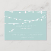 Eenvoudig koord van het Berichten RSVP | Weddensch