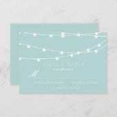 Eenvoudig koord van het Berichten RSVP | Weddensch (Voorkant / Achterkant)