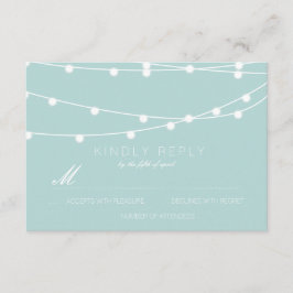 Eenvoudig koord van het Berichten RSVP | Weddensch Kaartje