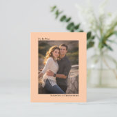 Eenvoudig koraal Peach BUDGET Weddenschap Foto uit (Staand voorkant)