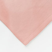 Eenvoudig koraal roze subtiel marmer modern monogr fleece deken (Hoek)