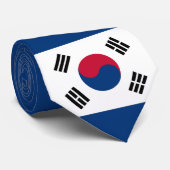 Eenvoudig Koreaans Stropdas met vlag (Opgerold)