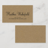 Eenvoudig Kraft Calling Card Contactkaartje (Voorkant / Achterkant)