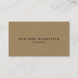 Eenvoudig Kraft Calling Card Visitekaartje