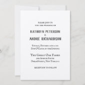 Eenvoudig  kraft type bruiloft kaart (Voorkant)