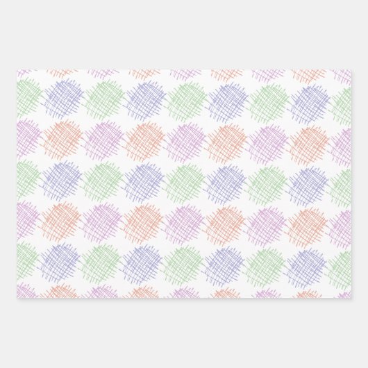 Eenvoudig kruispatroon inpakpapier vel (Voorkant)