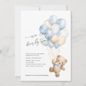 Eenvoudig kunnen we bijna wachten op blauwe baby j kaart (Voorkant)