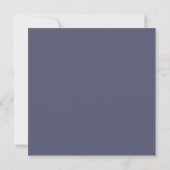 Eenvoudig kunsty minimal fotostaal Blue Wedding Save The Date (Achterkant)