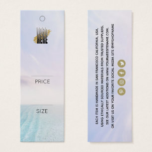 Eenvoudig Label kledingprijs voor tapebandscène ui Mini Visitekaartjes
