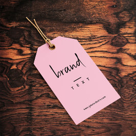 Eenvoudig Label met zwarte kledingtoonaangevend Cadeaulabel