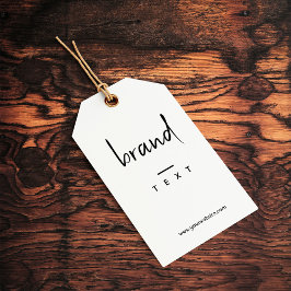 Eenvoudig Label met zwarte kledingtoonaangevend Cadeaulabel