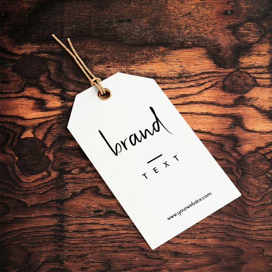 Eenvoudig Label met zwarte kledingtoonaangevend Cadeaulabel