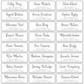 Eenvoudig label van het gast-adres van het penseel (Voorkant)